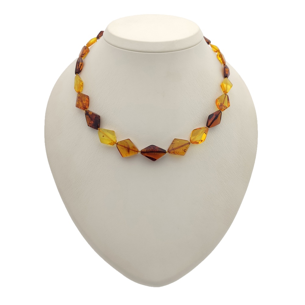 Бусы "Граненка" из янтаря